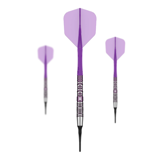 Abgebildet ist das Produkt Caliburn Awakening Ivan Softdarts - 20g. Es handelt sich um ein Set von Softdarts mit einem Gewicht von 20 Gramm.