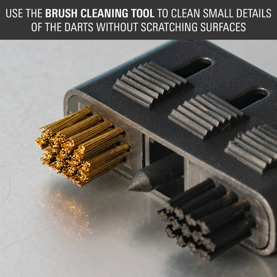 Abgebildet ist das Target Dart Servicing Kit. Es dient zur Instandhaltung und Optimierung von Darts.