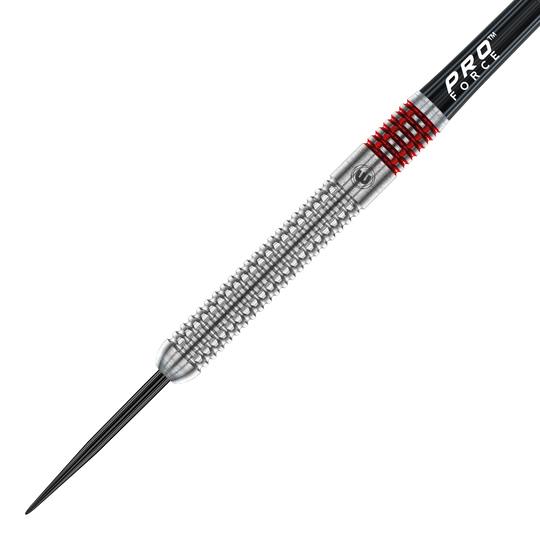 Gezeigt werden die Winmau Team 360 Lewis Cook Steeldarts - 23g. Die Darts wurden für eine optimale Wurfbalance entwickelt.
