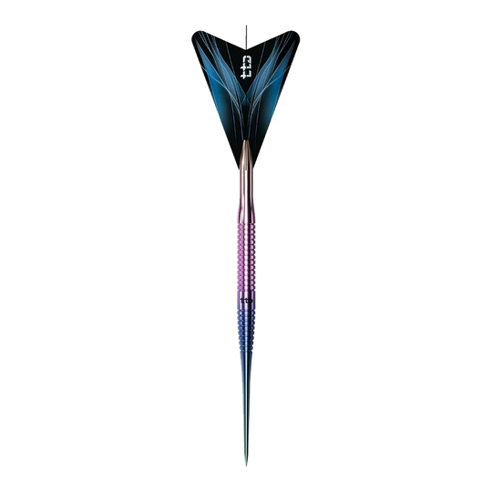 Caliburn TTD Complete Titanium T3 Rainbow Steeldarts - 7g Caliburn TTD Complete Titanium T3 Rainbow Steeldarts - 7g. Abgebildet ist ein bunter Steeldartpfeil aus Titan, der speziell für Dartspieler entwickelt wurde.