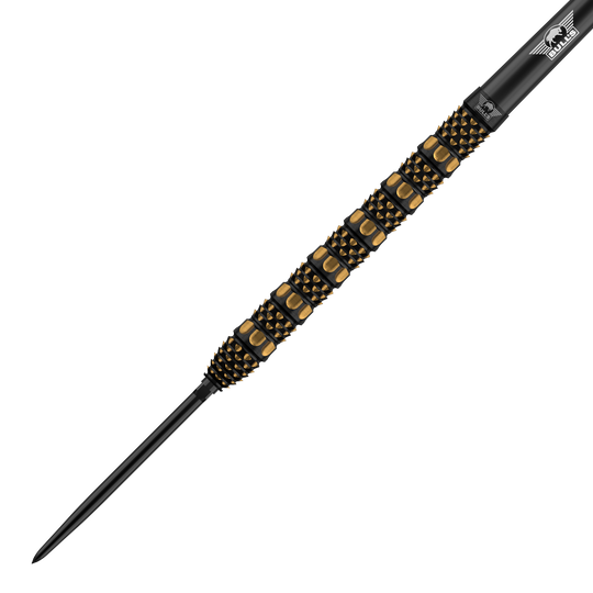 Das Produkt zeigt Bulls NL Advantage 95 Rail Convertible Point Steeldarts. Mehrere Darts sind abgebildet.