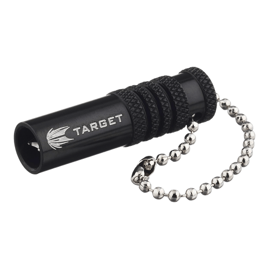 Target Extractor Tool Shaft Residue Remover - Black Abgebildet ist das Target Extractor Tool Shaftrestentferner in Schwarz. Es handelt sich um ein Werkzeug zum Entfernen von Dart Shafts.