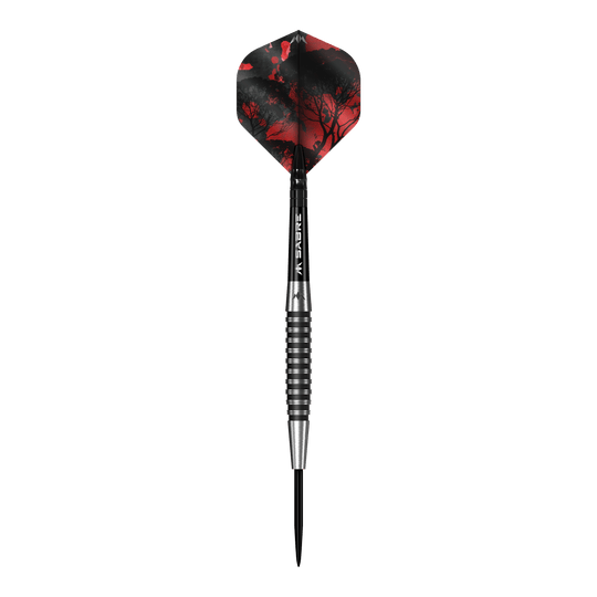 Mission Kunai Black PVD Steel Darts - 23g Mission Kunai Black PVD Steeldarts - 23g ist auf dieser Abbildung. Die Darts zeichnen sich durch ihre schwarze Oberfläche und das Gewicht von 23 Gramm aus.