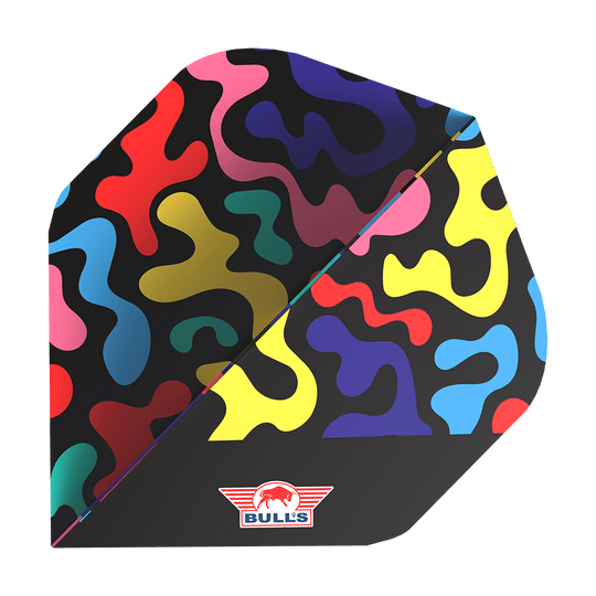 Bulls NL Player Ricky Evans No2 Standard Flights Das Bild zeigt Bulls NL Player Ricky Evans No2 Standard Flights. Mehrere Flights für Darts sind präsentiert.