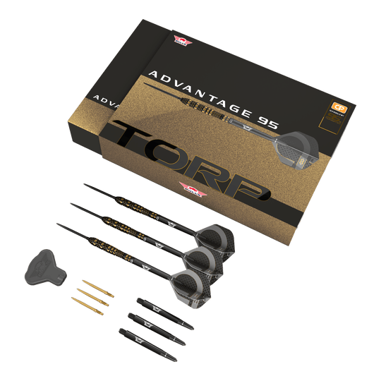 Bulls NL Advantage 95 Torp Convertible Point Steel Darts Das Bild zeigt Bulls NL Advantage 95 Torp Convertible Point Steeldarts. Zu sehen ist eine weitere Produktansicht.