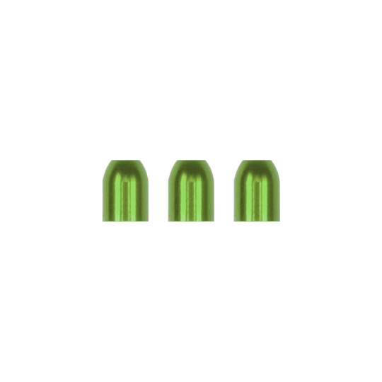 LCR-GR_L-Style_Premium_Metall_Champagne_Ringe_Gr-n_1 Das Bild zeigt die L-Style Premium Metall Champagne Ringe für Dartpfeile. Die Ringe sind aus glänzendem Metall.