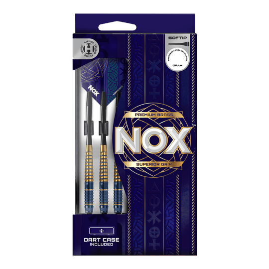 Harrows Nox Premium Brass Soft Darts Harrows Nox Premium Brass Softdarts. Die Abbildung zeigt Premium Softdarts aus Messing von Harrows.