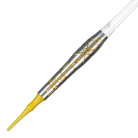 Dieses Bild zeigt die Caliburn Starships Series Falcon Softdarts - 20g. Der Softdart hat eine spezielle Optik für Dartspieler.