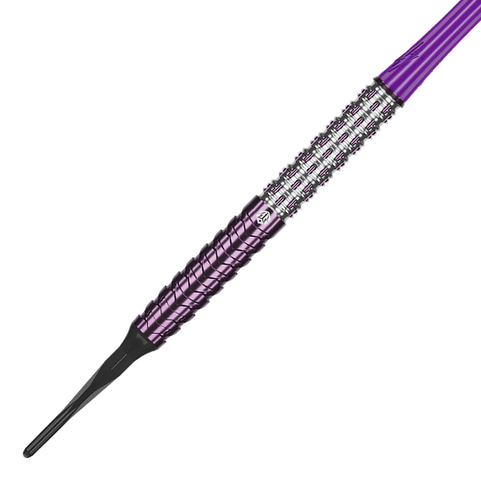 Caliburn Awakening ET soft darts - 20.5g Das Bild zeigt die Caliburn Awakening E.T. Softdarts - 20,5g. Die Darts liegen prominent vor weißem Hintergrund.