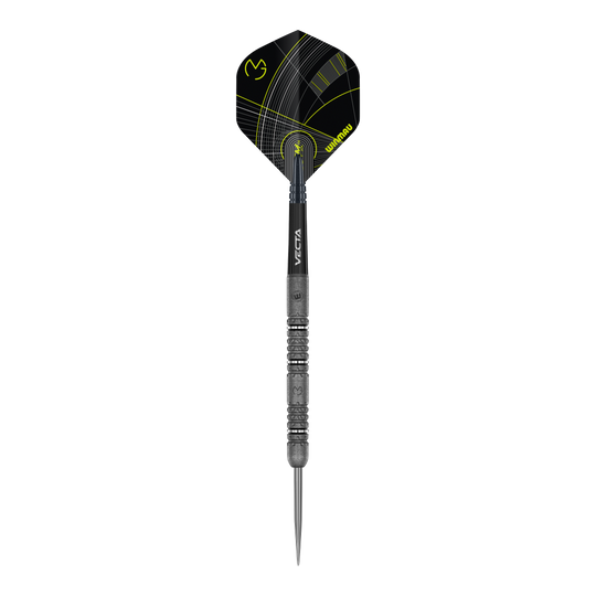 Das Foto zeigt die Winmau Michael Van Gerwen Signature Edition Steeldarts. Sie sind eine Sonderedition für Dartliebhaber und Fans von Michael Van Gerwen.