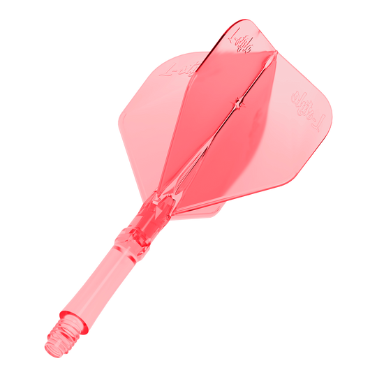 L-Style L-Sytem Flights - Clear Red Zu sehen ist das Produkt L-Style L-Sytem Flights - Clear Red. Die roten, durchsichtigen Flights sind Zubehör für Dartpfeile.