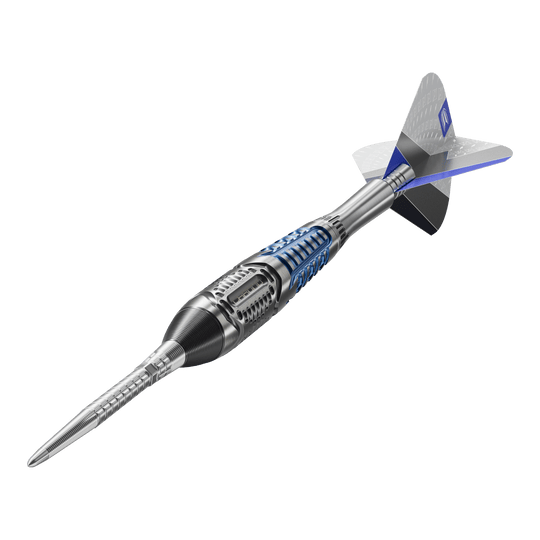 Target Phil Taylor Power X Chrono Swiss Points steel darts Das Bild stellt die Target Phil Taylor Power X Chrono Swiss Points Steeldarts dar. Die Darts werden von Profis und Hobbyspielern genutzt.