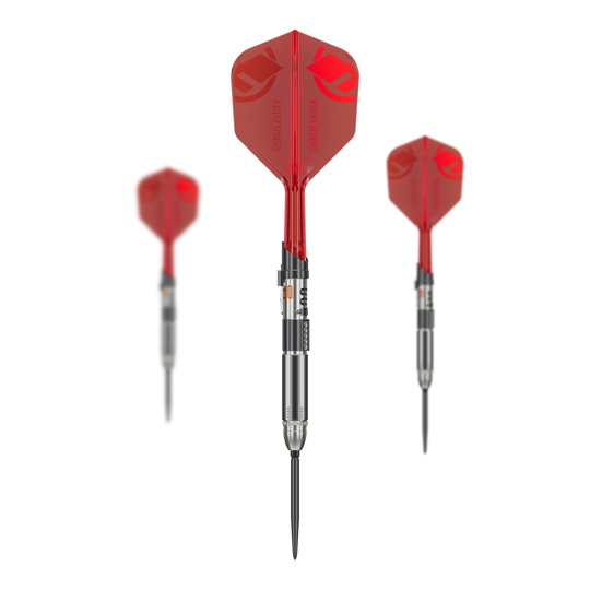 Target Star Wars Darth Vader Sith Lord Lightsaber Limited First Edition Darts- 24g Auf dem Bild sind die Target Star Wars Darth Vader Light Saber Limited Edition Steeldarts - 24g zu sehen. Es handelt sich um eine limitierte Edition im Stil von Darth Vaders Lichtschwert.