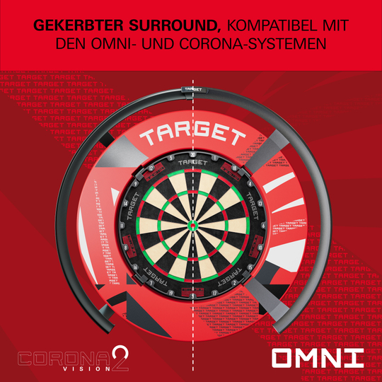 Target Notched Patterned Dartboard Surround