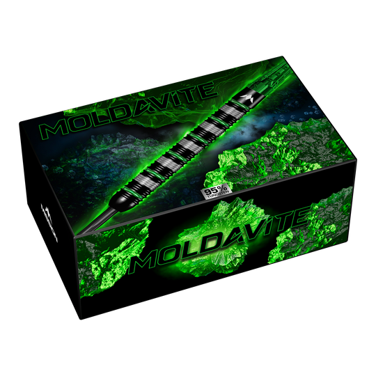 Mission Moldavite Steel Darts - 23g Mission Moldavite Steeldarts - 23g ist das abgebildete Produkt. Es handelt sich um hochwertige Steeldarts für Dartspieler.