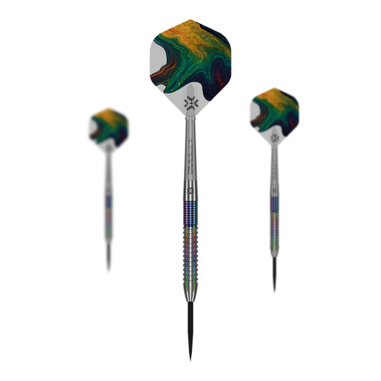 Bullet Diesel V2 steel darts Die Bullet Diesel V2 Steel Darts sind auf diesem Bild zu sehen. Es handelt sich um hochwertige Steeldarts für präzises Dartspiel.