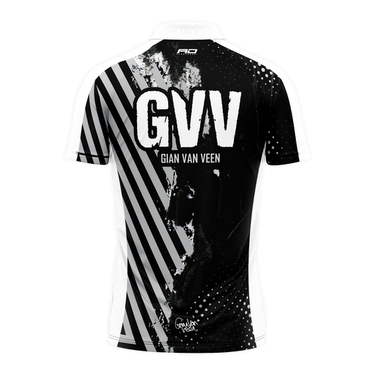 Red Dragon Gian Van Veen Limited Edition dart shirt Red Dragon Gian Van Veen Limited Edition Dartshirt präsentiert sich auf dem Bild. Das Dartshirt ist eine exklusive Sonderedition.