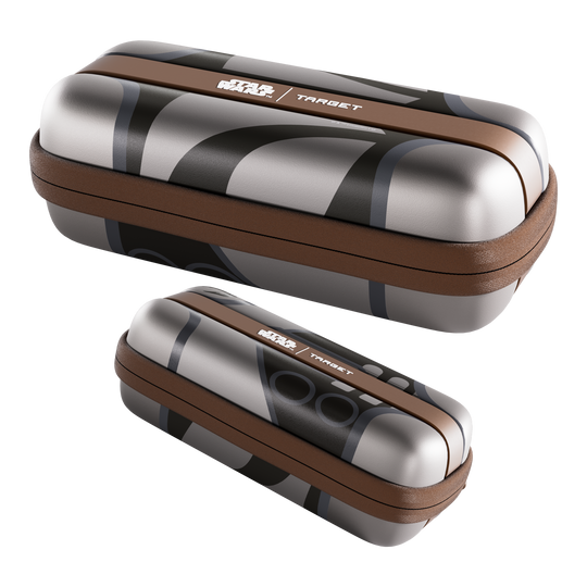 Target Star Wars Boa Dartcase - Mandalorian Das Foto stellt das Target Star Wars Boa Dartcase - Mandalorian dar. Das Produkt ist speziell für Fans der Serie Mandalorian gestaltet.