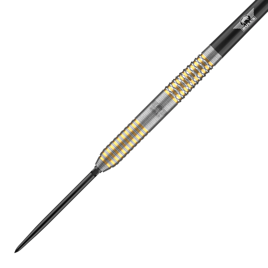 Bulls NL Vintage Ghost Convertible Points Steel Darts Das Bild zeigt die Bulls NL Vintago Ghost Convertible Points Steeldarts. Es handelt sich um hochwertige Steeldarts mit auswechselbaren Spitzen.