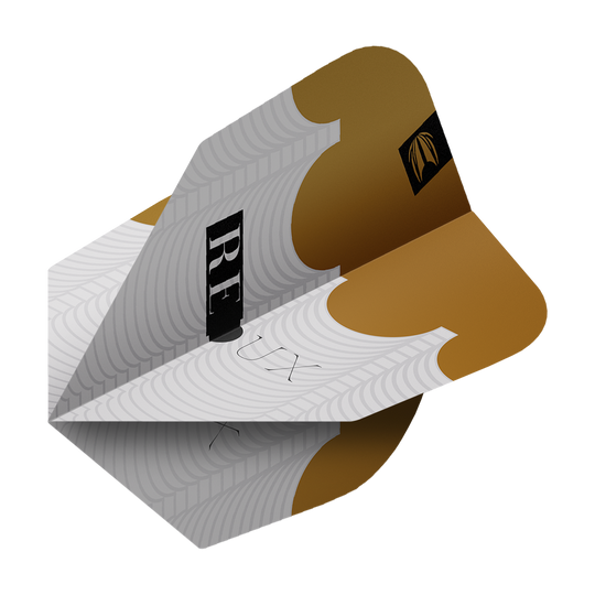 Hier sieht man die Target ProUltra Redux No6 Flights - 3 Sets. Diese Flights verbessern die Flugbahn der Darts.