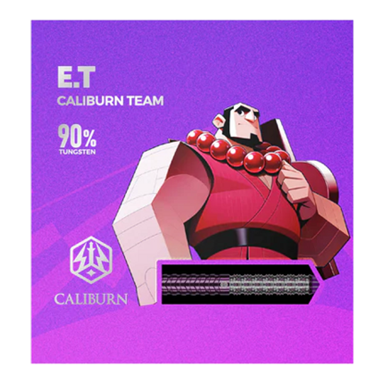 Hier sind die Caliburn Awakening E.T. Steeldarts abgebildet. Die Steeldarts werden detailliert dargestellt.