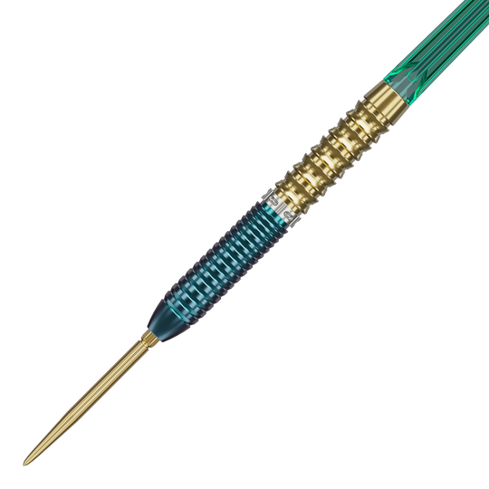 Abgebildet sind die Target Japan Prime Series Zenith GEN 2.5 Swiss Point Steeldarts. Diese Darts zeichnen sich durch ihr elegantes Design aus.