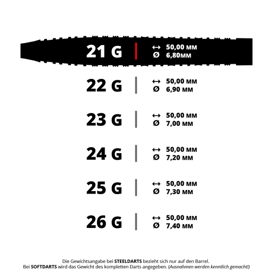 Harrows NX90 Black Edition Tapered Quick Point Steel Darts Dieses Bild zeigt einen Steeldart. Es handelt sich um den HA28979 Harrows NX-90 Tapered QP Steeldarts 5 21g.