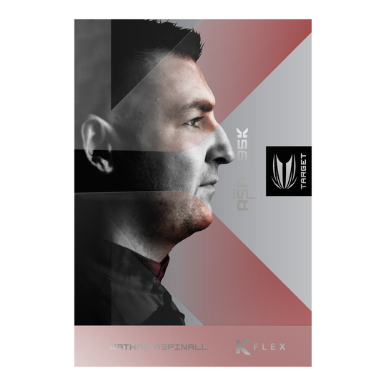 Target Nathan Aspinall 95K Soft Darts - 18g Auf dem Bild sieht man die Target Nathan Aspinall 95K Softdarts - 18g. Diese Softdarts sind besonders für professionelle Darts-Spieler geeignet.