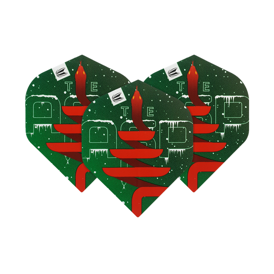 WF-2_Target_Merry_Christmas_Flights_Nathan_Aspinall_1GLyEdOe6OTql5 Target Merry Christmas Flights Nathan Aspinall mit saisonalen Elementen. Die Flights sind symmetrisch angeordnet.