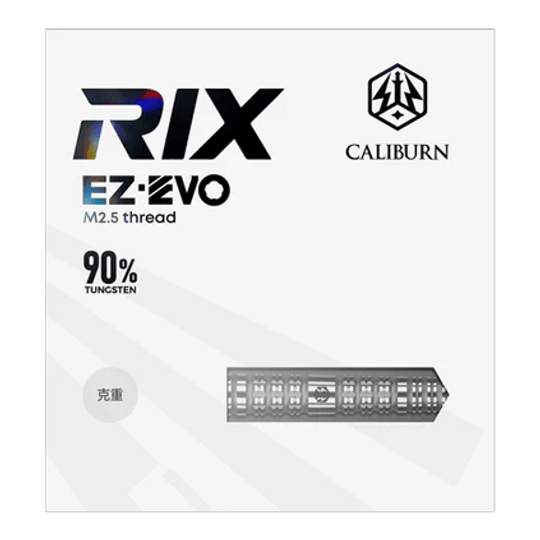 Caliburn Rix EZ-EVO R4 steel darts Auf dem Bild sieht man die Caliburn Rix EZ-EVO R4 Steeldarts. Diese Steeldarts sind speziell für Dartspieler entwickelt.