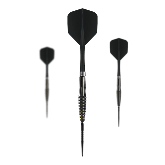 Caliburn V-Series V1 steel darts Zu sehen ist ein Set der Caliburn V-Series V1 Steeldarts. Die Steeldarts sind besonders präzise und langlebig.