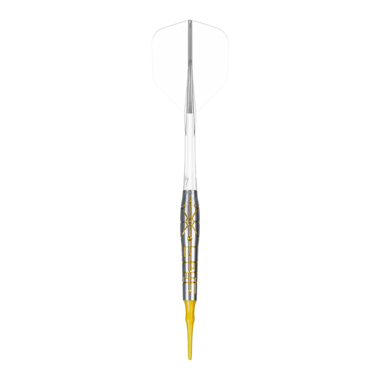 Caliburn Starships Series Falcon Soft Darts - 20g Auf dem Bild ist das Produkt Caliburn Starships Series Falcon Softdarts - 20g zu sehen. Es handelt sich um einen Softdart mit ansprechendem Design.
