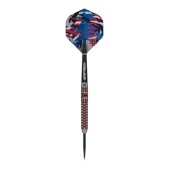 GOAT Curveball Steel Darts Auf dem Bild sind GOAT Curveball Steeldarts zu sehen. Die Darts sind detailliert abgebildet.