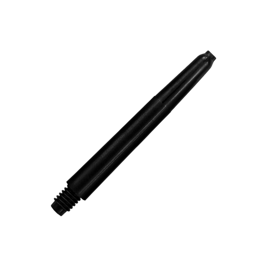 567_Nylon_Shafts_Schwarz_40mm_2 Das Bild zeigt einen schwarzen Nylon-Schaft. Er wird typischerweise als Teil eines Dartpfeils verwendet.