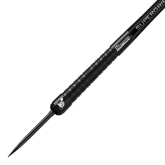 Harrows Supergrip 90 Black Edition Quick Point Steel Darts