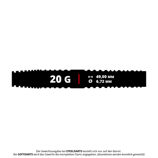 Abgebildet ist das Produkt Bulls NL Max Hopp E5 Softdarts - 20g. Die Darts sind speziell für Softdart-Spieler entworfen.