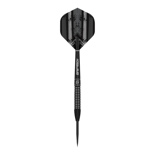 GOAT Sprocket MKIII Bomb steel darts Zu sehen ist der GOAT Sprocket MKIII Bomb Steeldarts. Die Aufnahme zeigt den Dartpfeil aus einer bestimmten Perspektive.