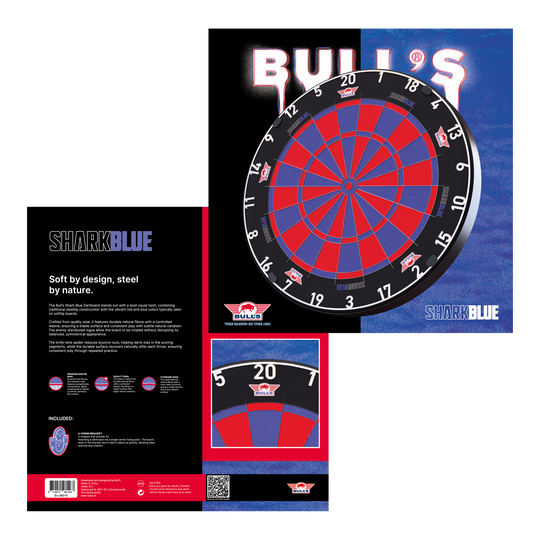 Bulls NL Shark Blue Pro steel dartboard Bulls NL Shark Blue Pro steel dartboard