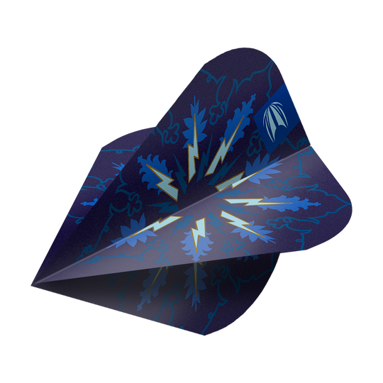 Target ProUltra Phil Taylor Power Gx2 Vapor S Flights - 3 Sets. Zu sehen sind spezielle Dart-Flights, inspiriert von Phil Taylor.