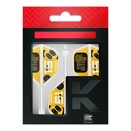 Target K-Flex You Win No6 Flights Zu sehen sind die Target K-Flex You Win No6 Flights. Sie eignen sich als Zubehör für Dartpfeile.