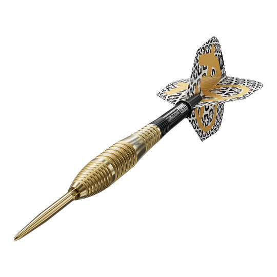 Target Bolide Envy 05 Swiss Point steel darts Das Foto präsentiert die Target Bolide Envy 05 Swiss Point Steeldarts. Die Dartpfeile sind aus der Nähe fotografiert und wirken hochwertig verarbeitet.