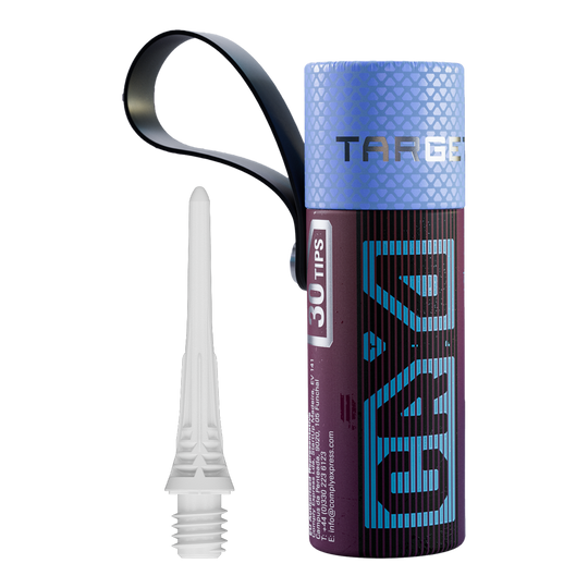 Target Cryo Soft Dart Tips 30 Pack - White Target Cryo Softdartspitzen 30er Pack - Weiß sind in einer Packung zu sehen. Die weißen Spitzen eignen sich für Softdarts.