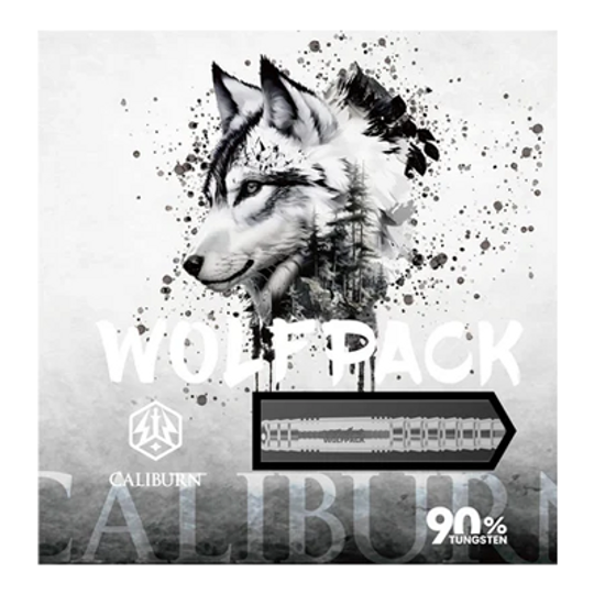 Zu sehen ist der Caliburn Wolfpack W6 Steeldart mit einem Gewicht von 22 Gramm. Das Produkt eignet sich besonders für präzises Dartspiel.