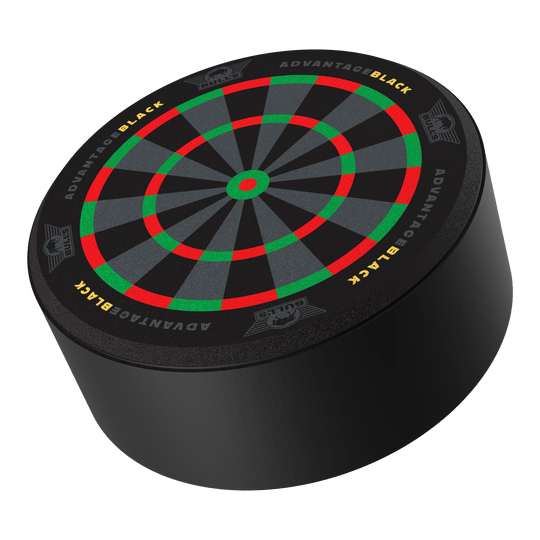 Bulls NL Advantage Black Mini Dart Display Dart Holder Das Bild zeigt den Bulls NL Advantage Black Mini Dart Display Darthalter. Es ist ein spezieller Halter zur Präsentation von Darts.