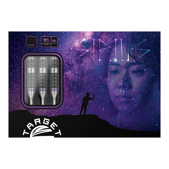 Target Japan Yuta Hayashi Sirius Swiss Point Steeldarts - 23g Das Bild zeigt die Target Japan Yuta Hayashi Sirius Swiss Point Steeldarts - 23g. Diese Steeldarts bieten optimalen Grip und Kontrolle beim Spiel.