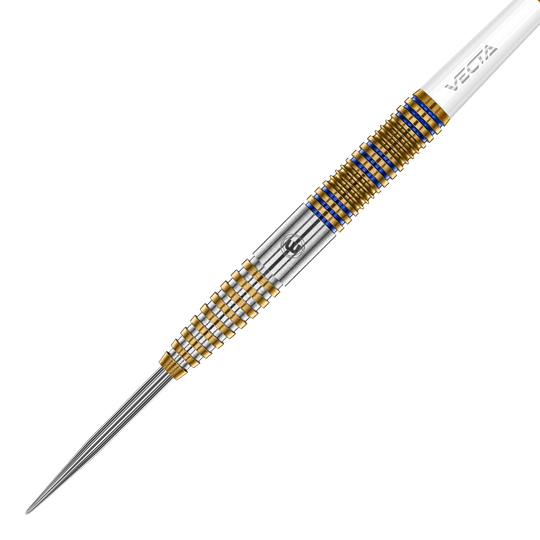 Die Winmau Daryl Gurney Signature Edition Steeldarts - 23g ist auf diesem Bild zu sehen. Diese Steeldarts sind für professionelle Dartspieler geeignet.