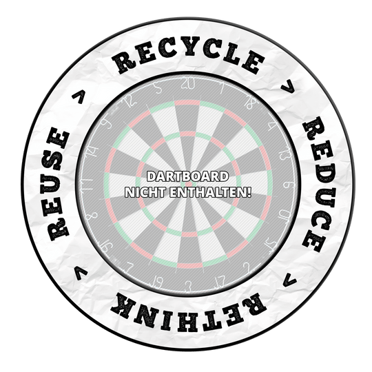 Dieses Bild wird als 'DBS-RRRR1_Surround_Recyle_Reuse_Reduce_Rethink_Schwarz_1' bezeichnet. Es zeigt vermutlich ein schwarzes Produkt, das auf Recycling und Nachhaltigkeit abzielt.