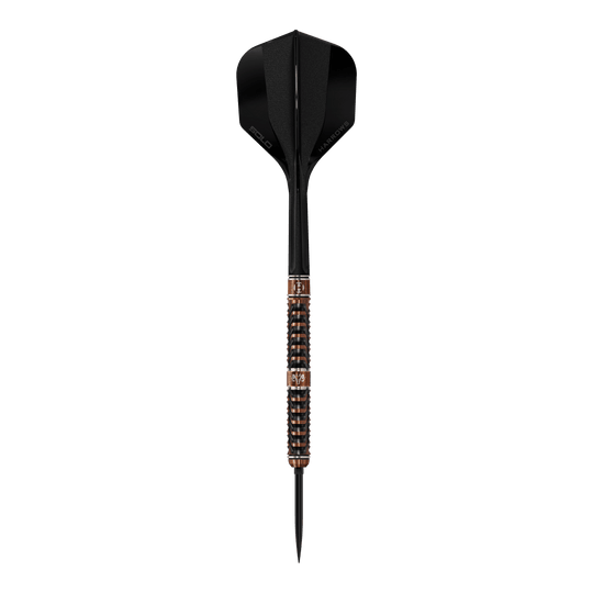 Harrows Tungsten Trinity Quick Point Steel Darts Das Bild zeigt die Harrows Wolfram Trinity Quick Point Steeldarts aus einer anderen Perspektive. Diese Darts sind bekannt für ihre hohe Qualität.