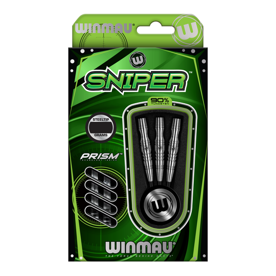Winmau Sniper V3 Steeldarts Winmau Sniper V3 Steeldarts. Die Darts sind mit dunklen und metallischen Akzenten versehen.