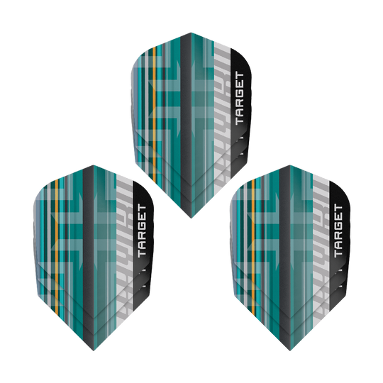 Dieses Bild zeigt die Target ProUltra Hydro No6 Flights - 3 Sets. Die Flights sind speziell für Dartspieler entwickelt.